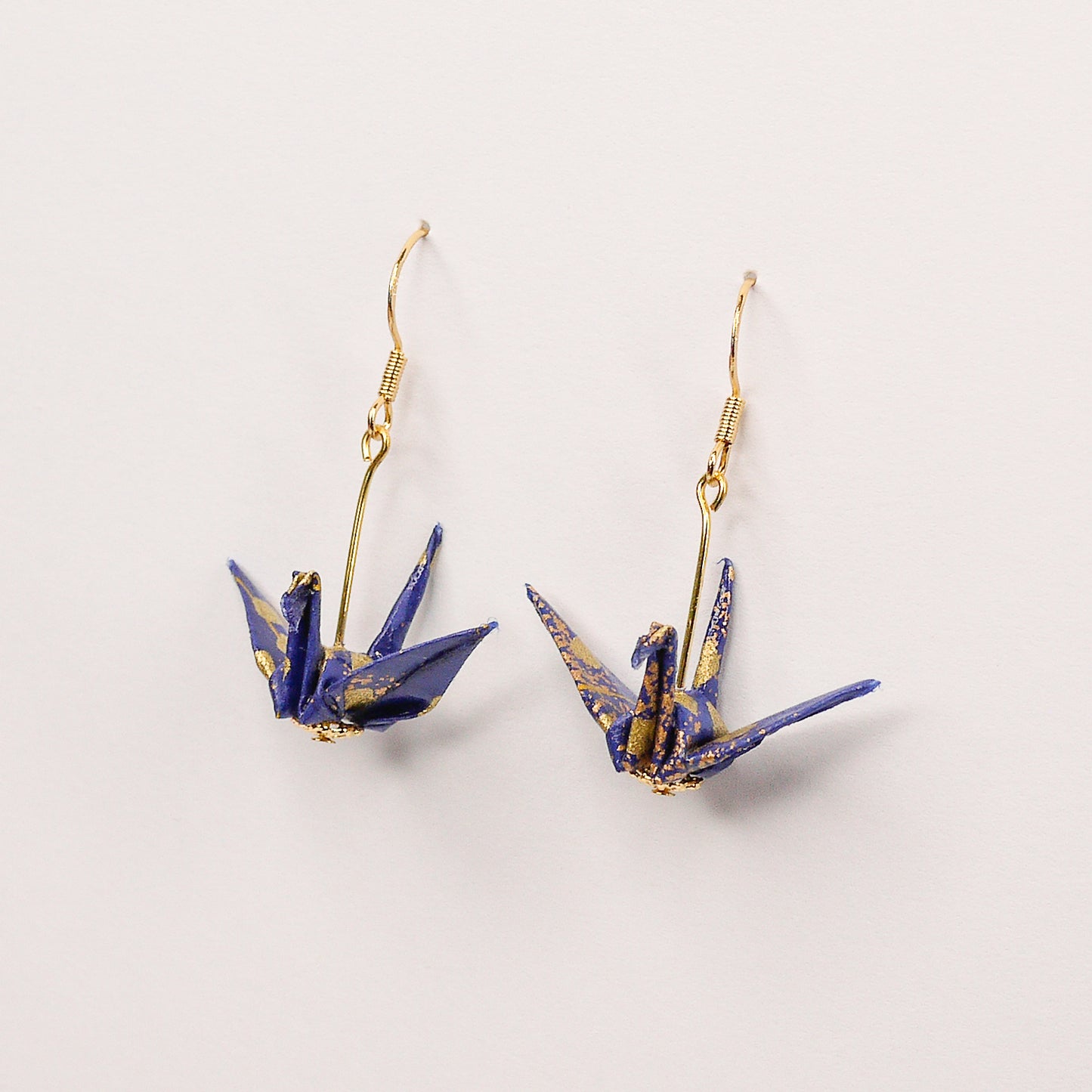 Crane Earrings in Gold