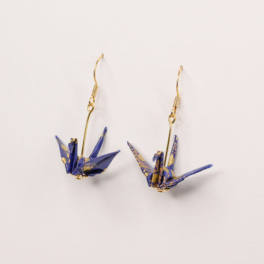 Crane Earrings in Gold