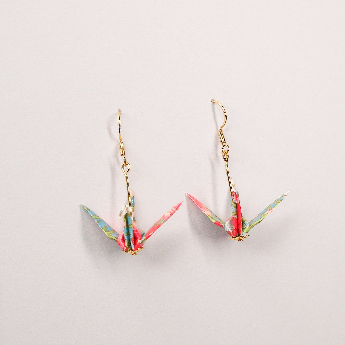 Crane Earrings in Gold