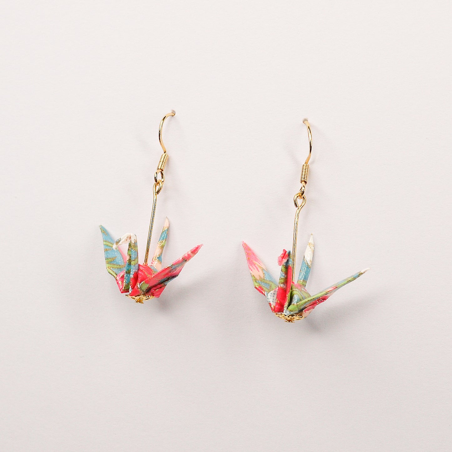 Crane Earrings in Gold