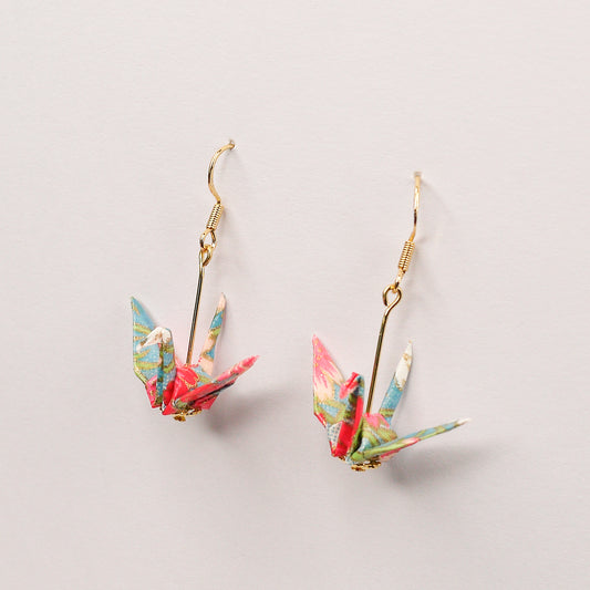 Crane Earrings in Gold