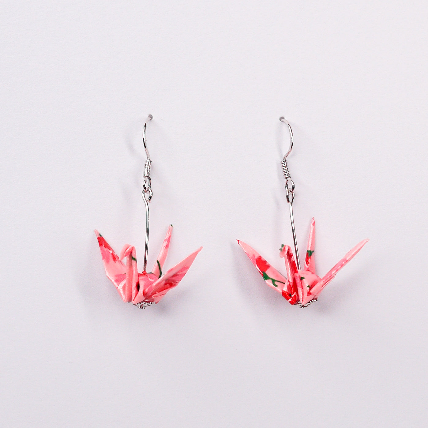 Crane Earrings in Silver