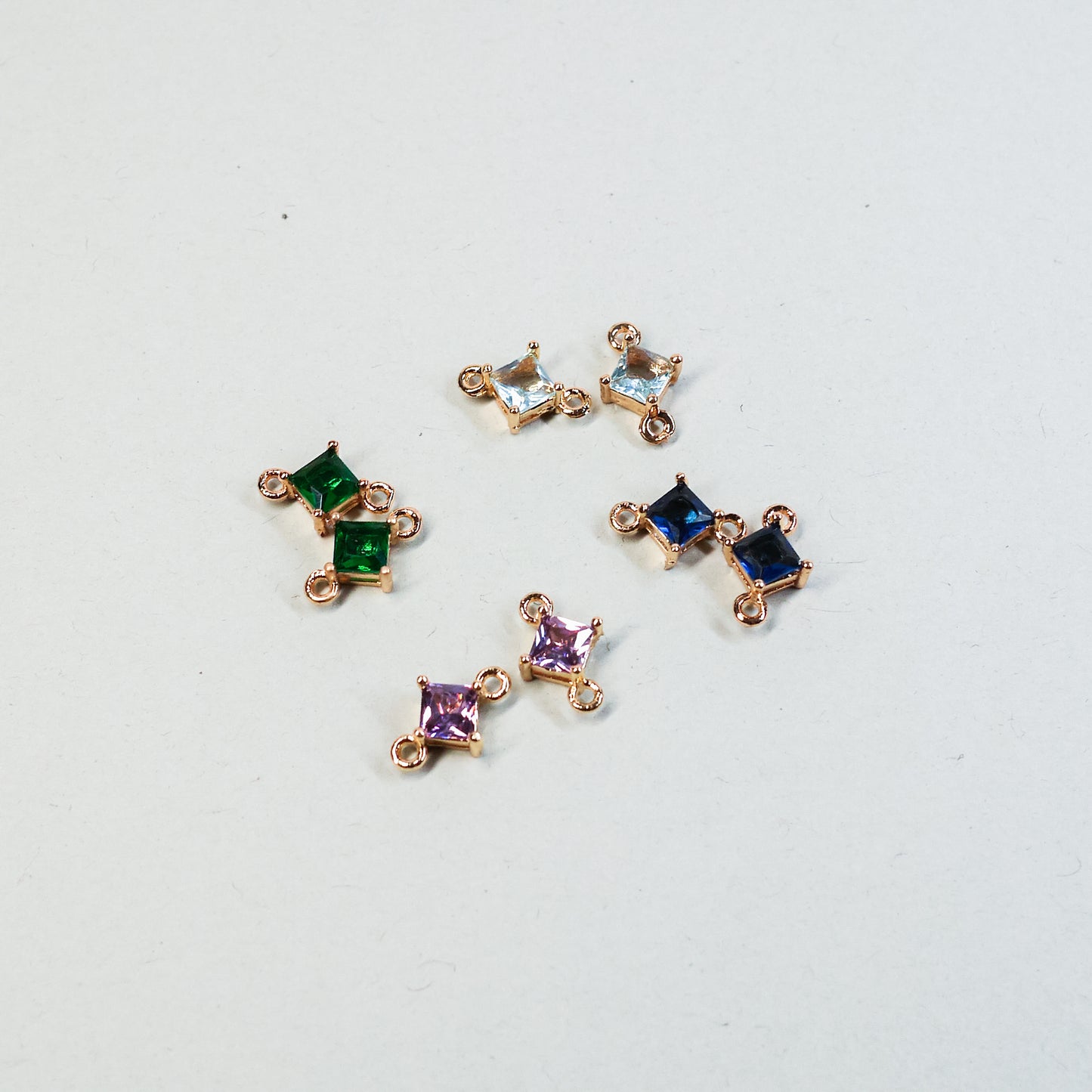 zirconia gems in various colors